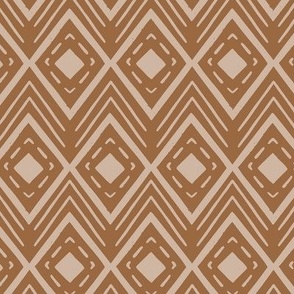 earth tones graphic diamond copper beige sand