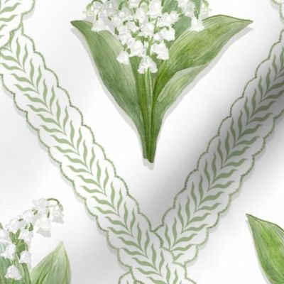 LILY OF THE VALLEY Green and white