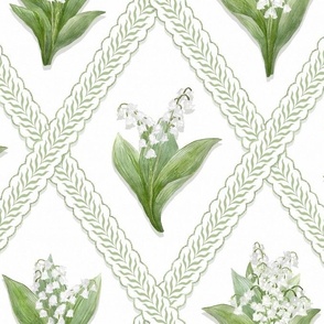 LILY OF THE VALLEY Green and white