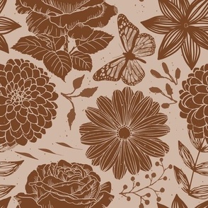  Earth Tone Floral