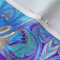 Marbled Blue Paper