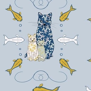 Flourishes Fishes and Kitties