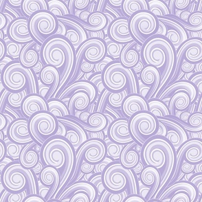 Swirling Bubbler in Digital Lavender - Coordinate