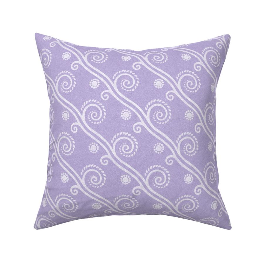 Textured Diagonal Swirls in Digital Lavender - Coordinate