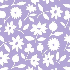 1929 White Flowers by Charles Goy - in Digital Lavender