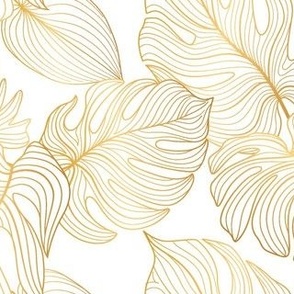 Gold Palm Leaves