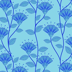 Blue Indonesian Flowers