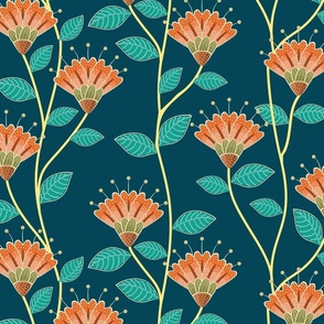 Indonesian Floral Pattern