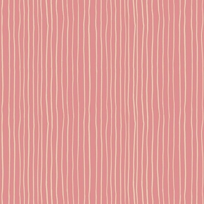 Pretty pink and White vertical stripes.