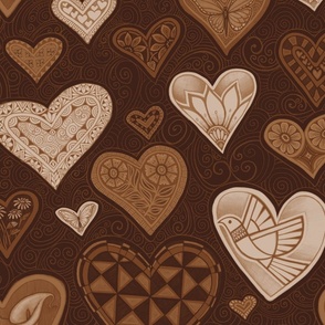 hearts dark choc _ coffee