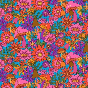 Suzie-back to the 1960s floral