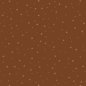  earth tones little stars minimal copper sienna rust brown