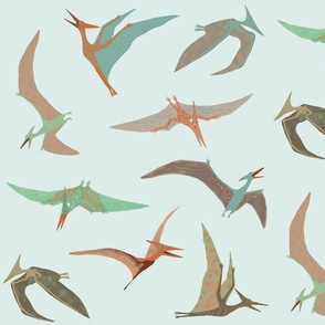 Pterodactyl Filled Sky