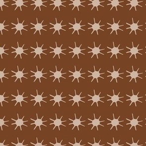 earth tones boho sun rust brown minimal- Rabbit Fortune Collection