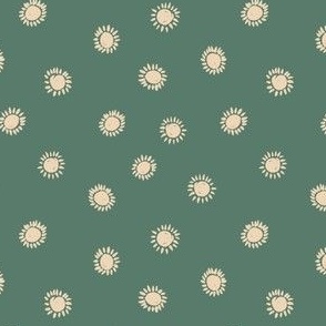 Ditsy Suns_Teal_SMALL_4 X 4