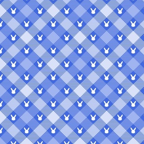 Blue Bunny Easter Plaid