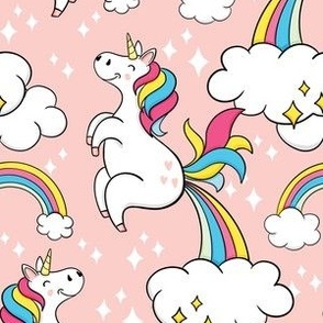 funny rainbow farting unicorn blush