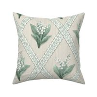  LILY OF THE VALLEY Cream_ Webster Green, Revere Pewter Strie