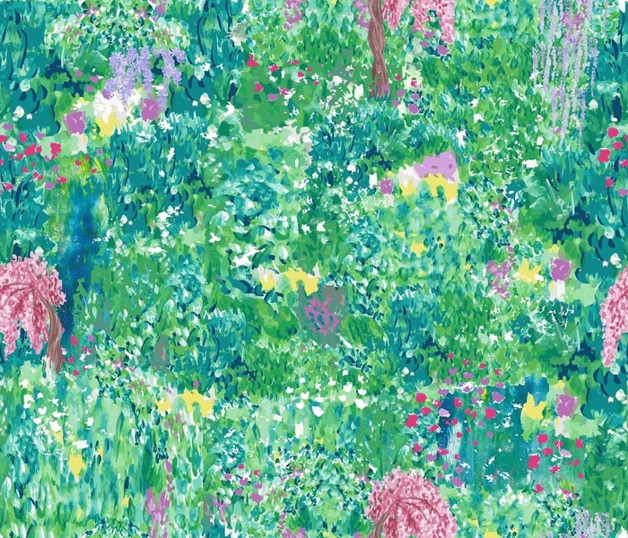 impressionist spring garden
