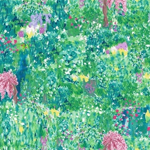 impressionist spring garden