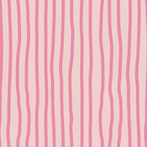 Uneven Stripes In Shades Of Pink Smaller Scale
