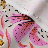 Tigers & Tiger Lilies – Pink & Yellow