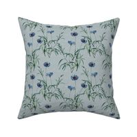 CORNFLOWER ARRAY SMALL -  RED PEONY COLLECTION (WEDGEWOOD LINEN)