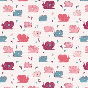 Pink valentine Snails