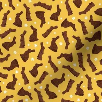 Cocoa Bunnies Tossed - Sunshine Yellow Small