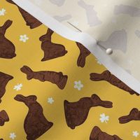 Cocoa Bunnies Tossed - Sunshine Yellow Small