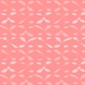 Peachy pink variegated Cross stich Large 