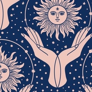 Celestial Hands holding the sun - Small Size 