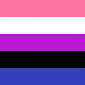 genderfluid flag scale L