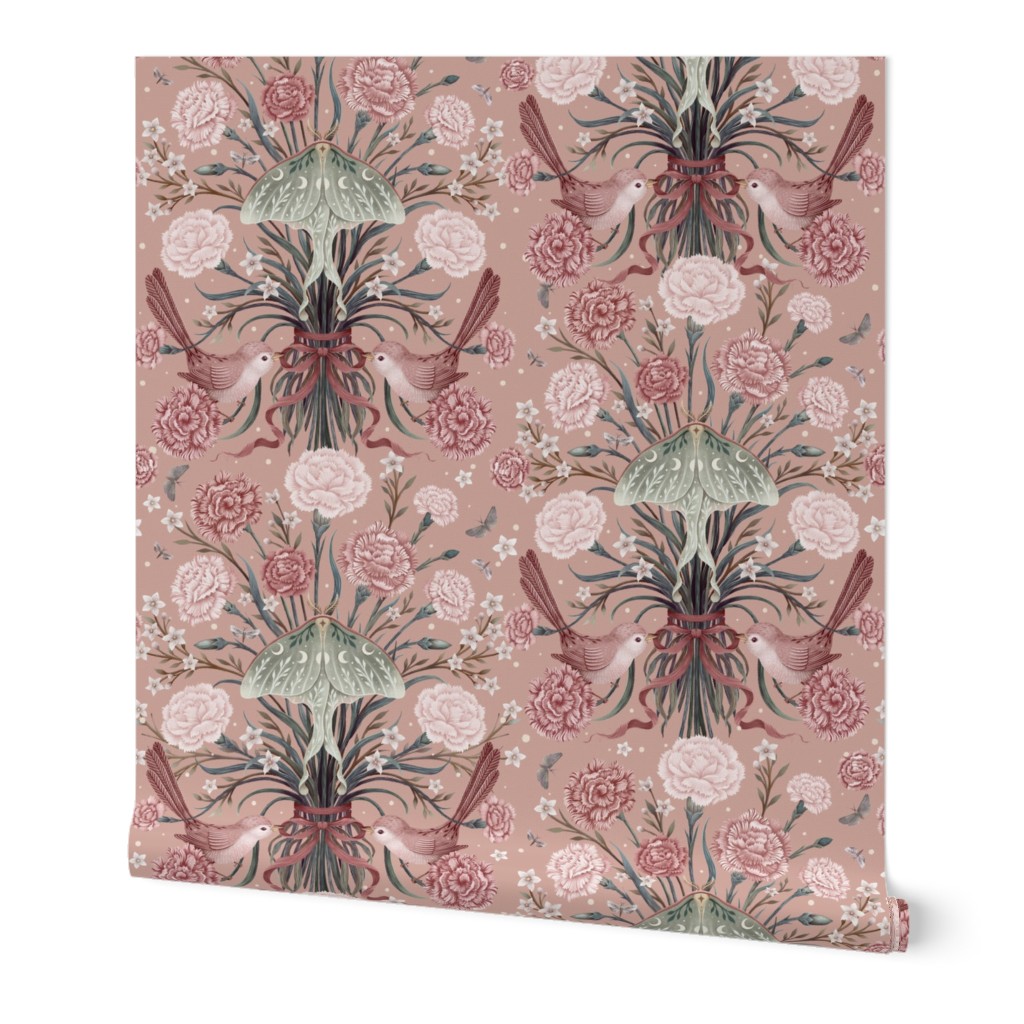 Carnation Floral Pattern - Pink