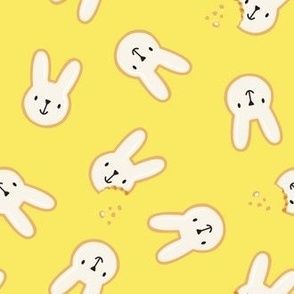 Bunny Sugar Cookies - Easter Rabbit - Yellow - LAD23