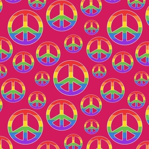 Peace Sign Magenta