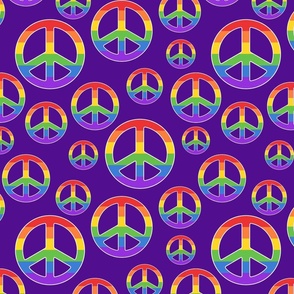 Peace Sign Purple