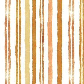 Watercolor Stripes Ombre And Orange
