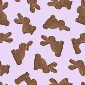 Chocolate Easter Bunny - purple - LAD23