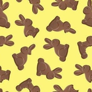 Chocolate Easter Bunny - yellow - LAD23