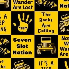 2" JEEP QUILT, YELLOW