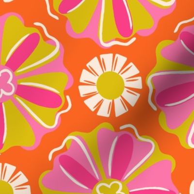 1960s Style Modern Floral