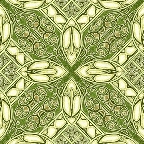 Pinwheel Petals (olive green)