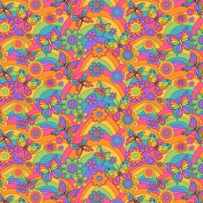 269 Hippy Rainbow Butterflies