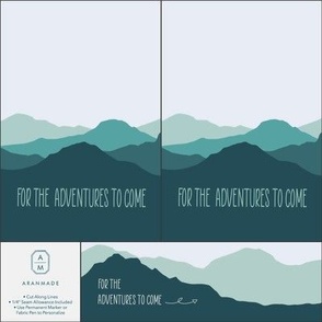 Quilt Label - Adventures to Come - Misty Mountains