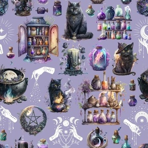 Potions and Cats Lilac
