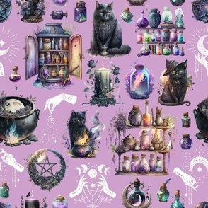 Potions and Cats Pink