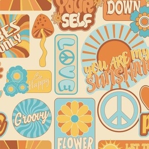 Good times - 70s stickers-med small