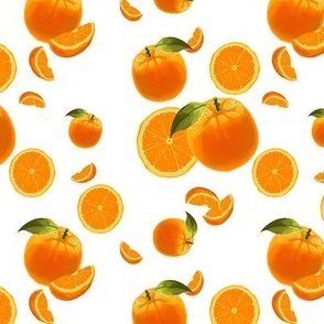 Omnipresent Oranges (White Background)