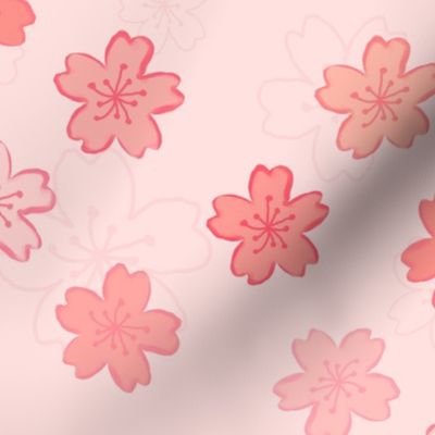 Pink Cherry Blossoms Medium